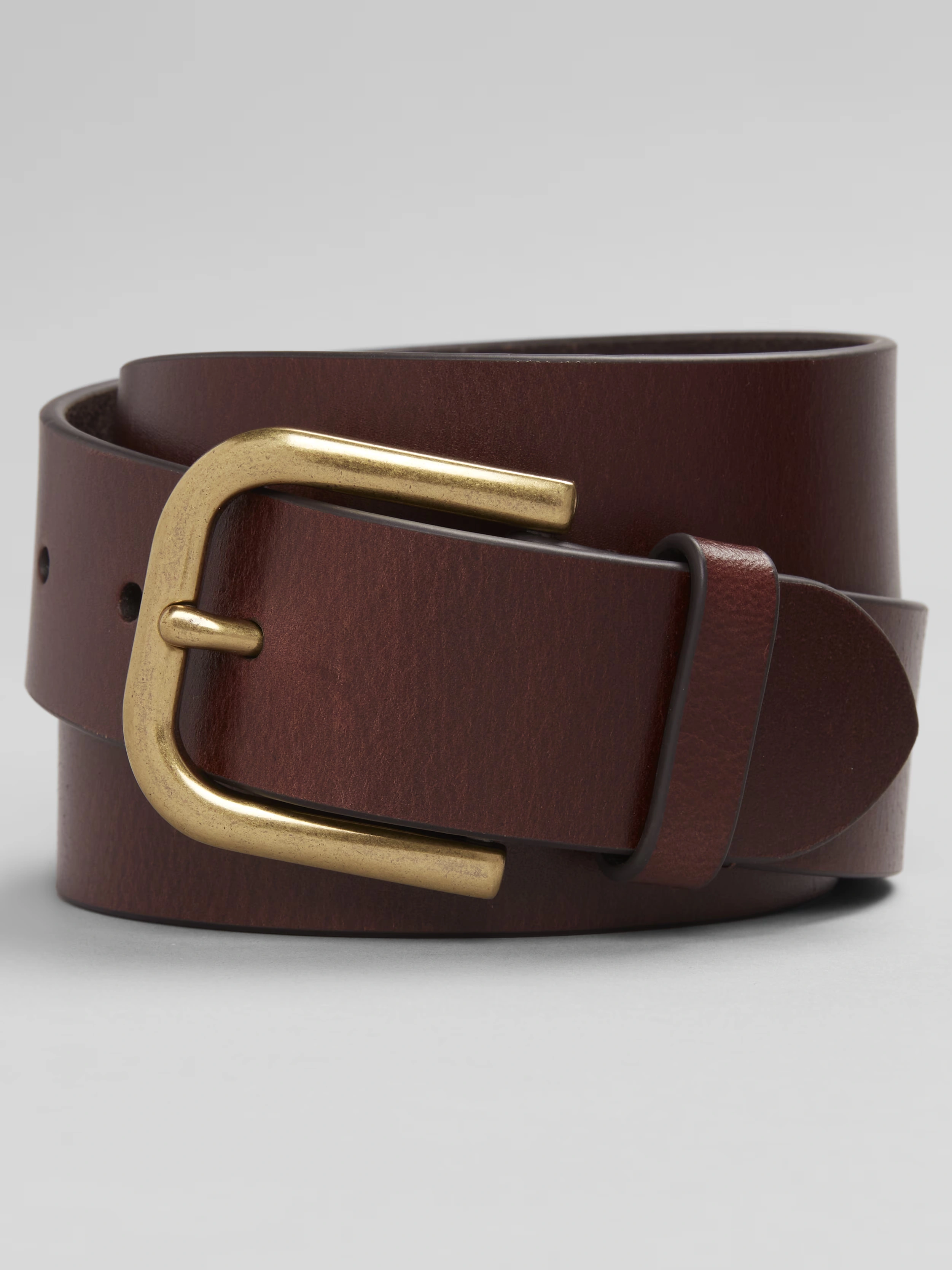 Raw Edge Leather Jean Belt