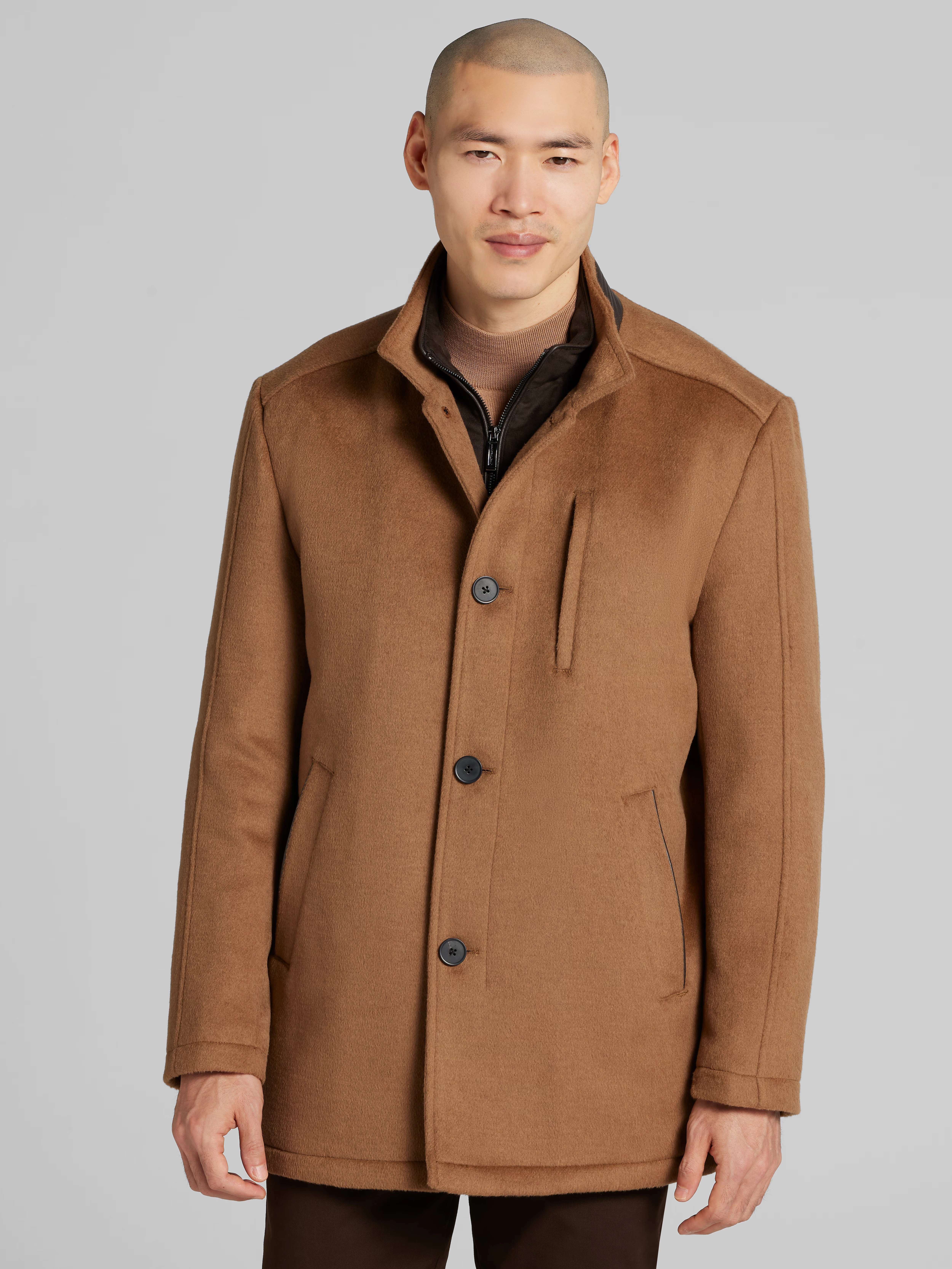 Upton Car Coat with Removable Bib