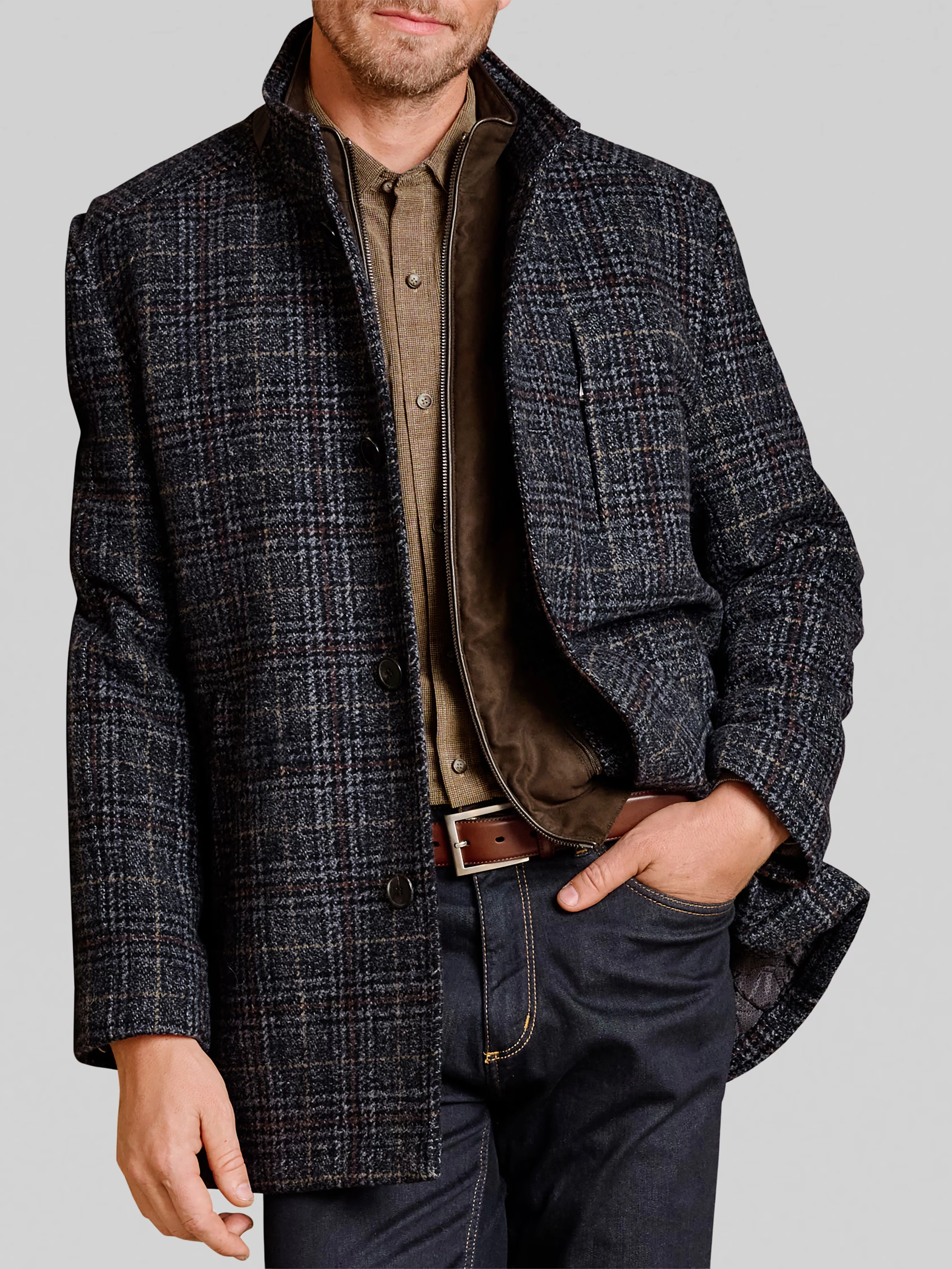 Upton Car Coat with Removable Bib 4 Upton Car Coat with Removable Bib