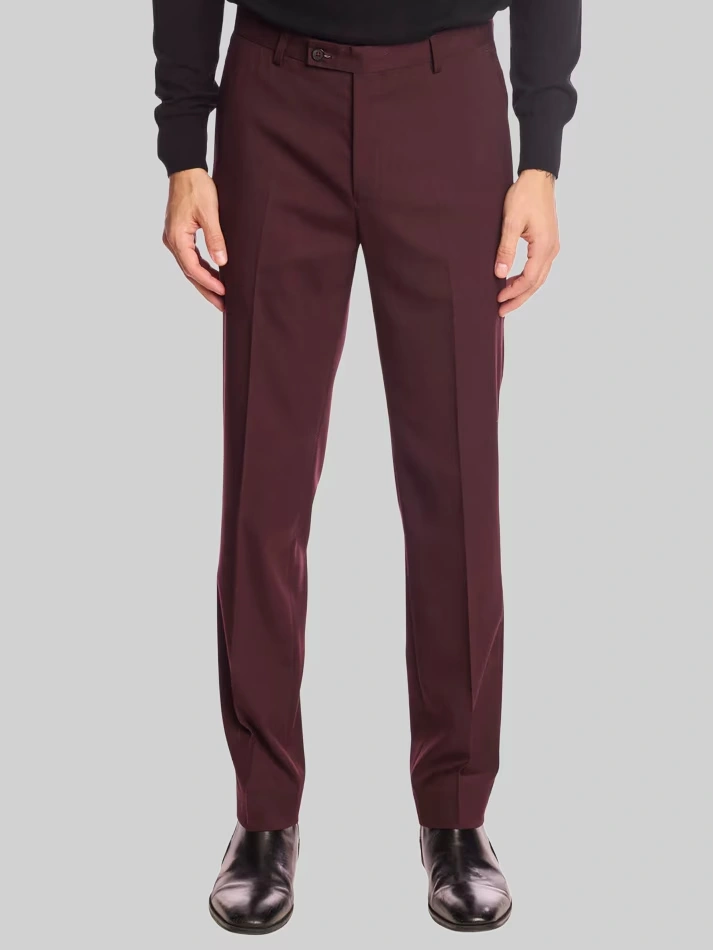 Slim Fit Solid Pants