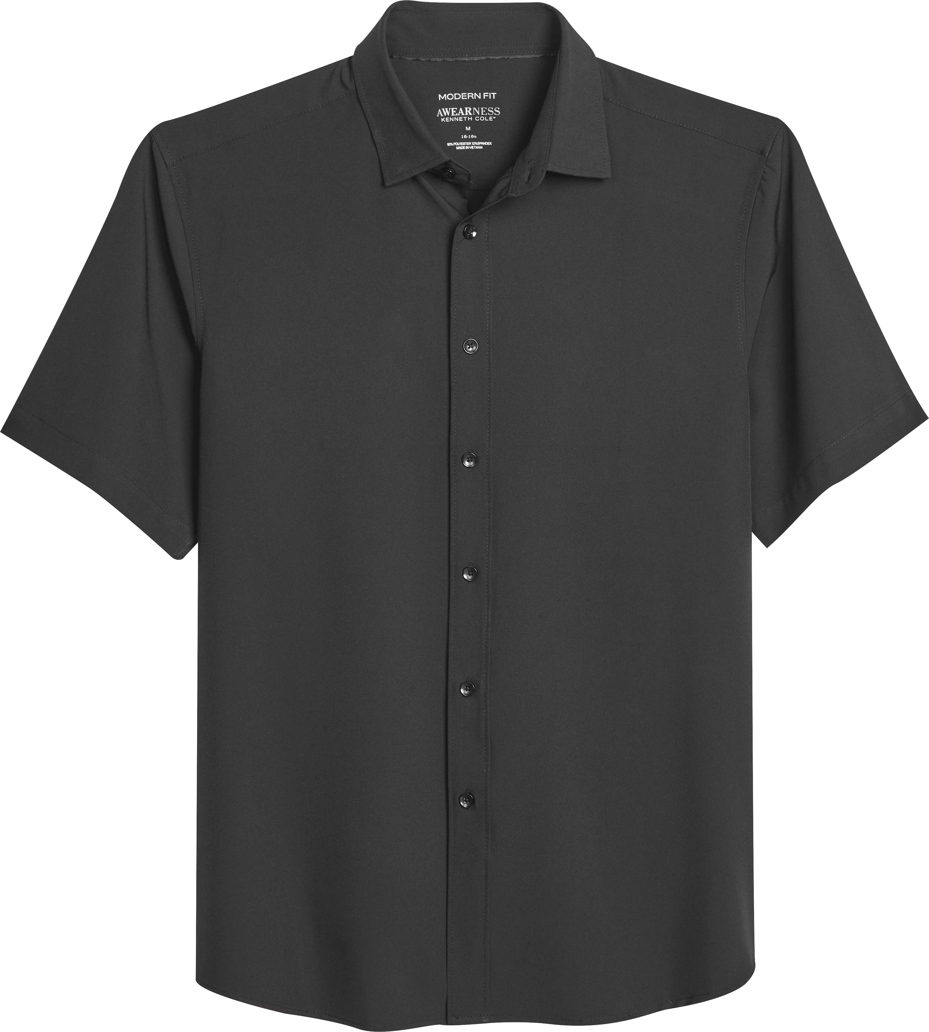 Modern Fit Short Sleeve Performance 4-Way Stretch Button Up Shirt 4 Modern Fit Short Sleeve Performance 4-Way Stretch Button Up Shirt