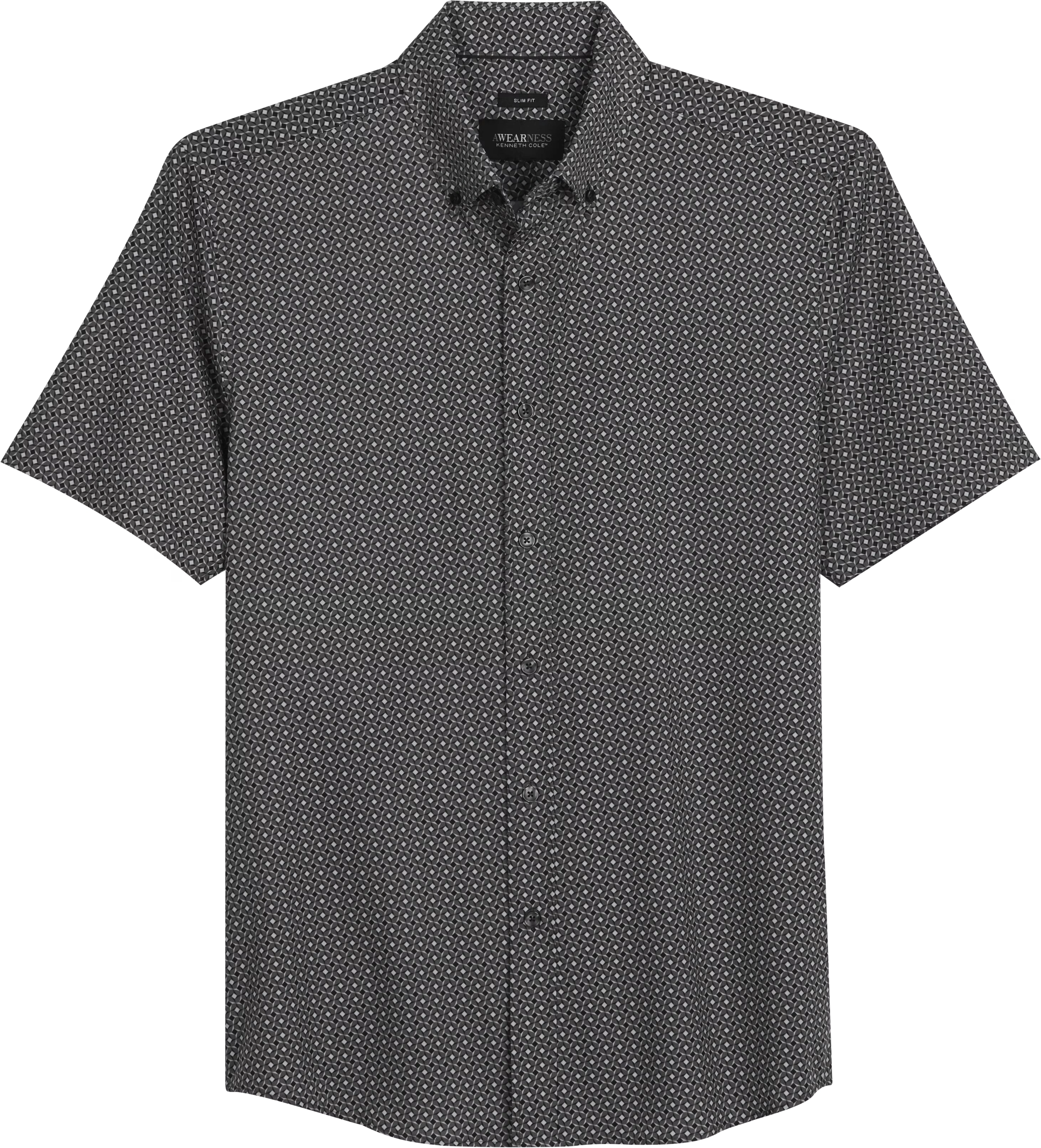 Slim Fit Short Sleeve 4-Way Stretch Button Up Shirt