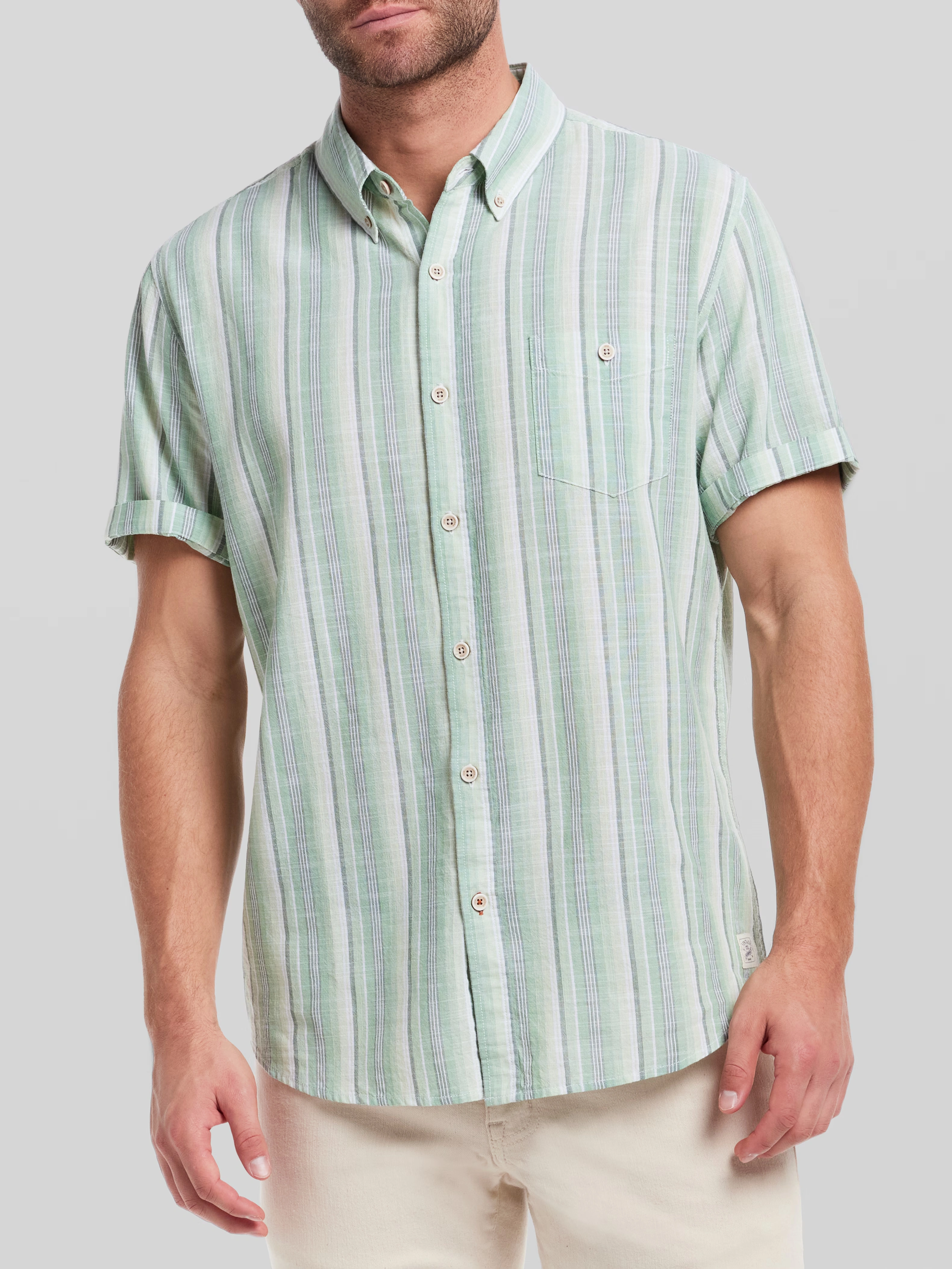Classic Fit Short Sleeve Button Up Shirt