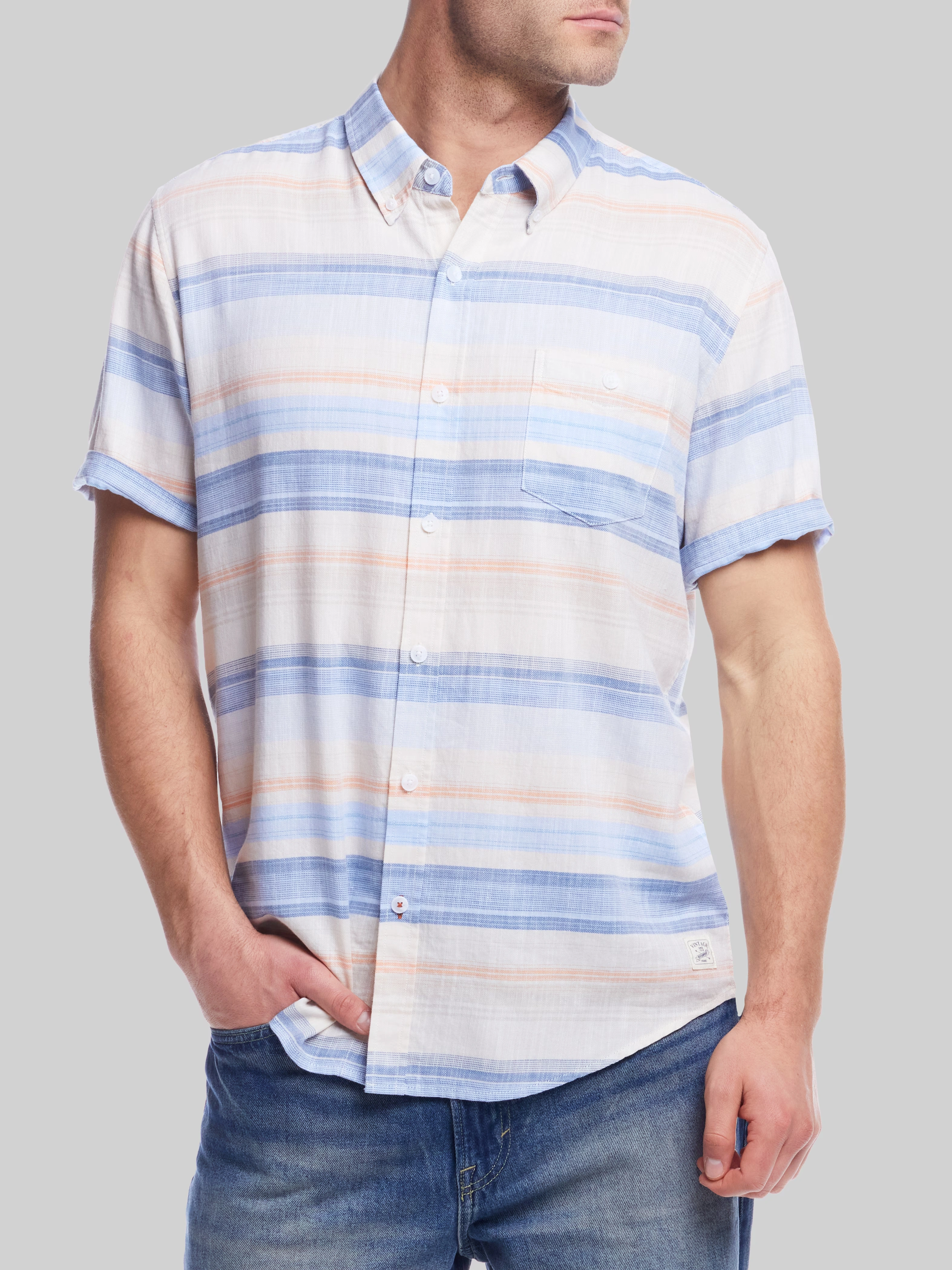 Classic Fit Short Sleeve Button Up Shirt