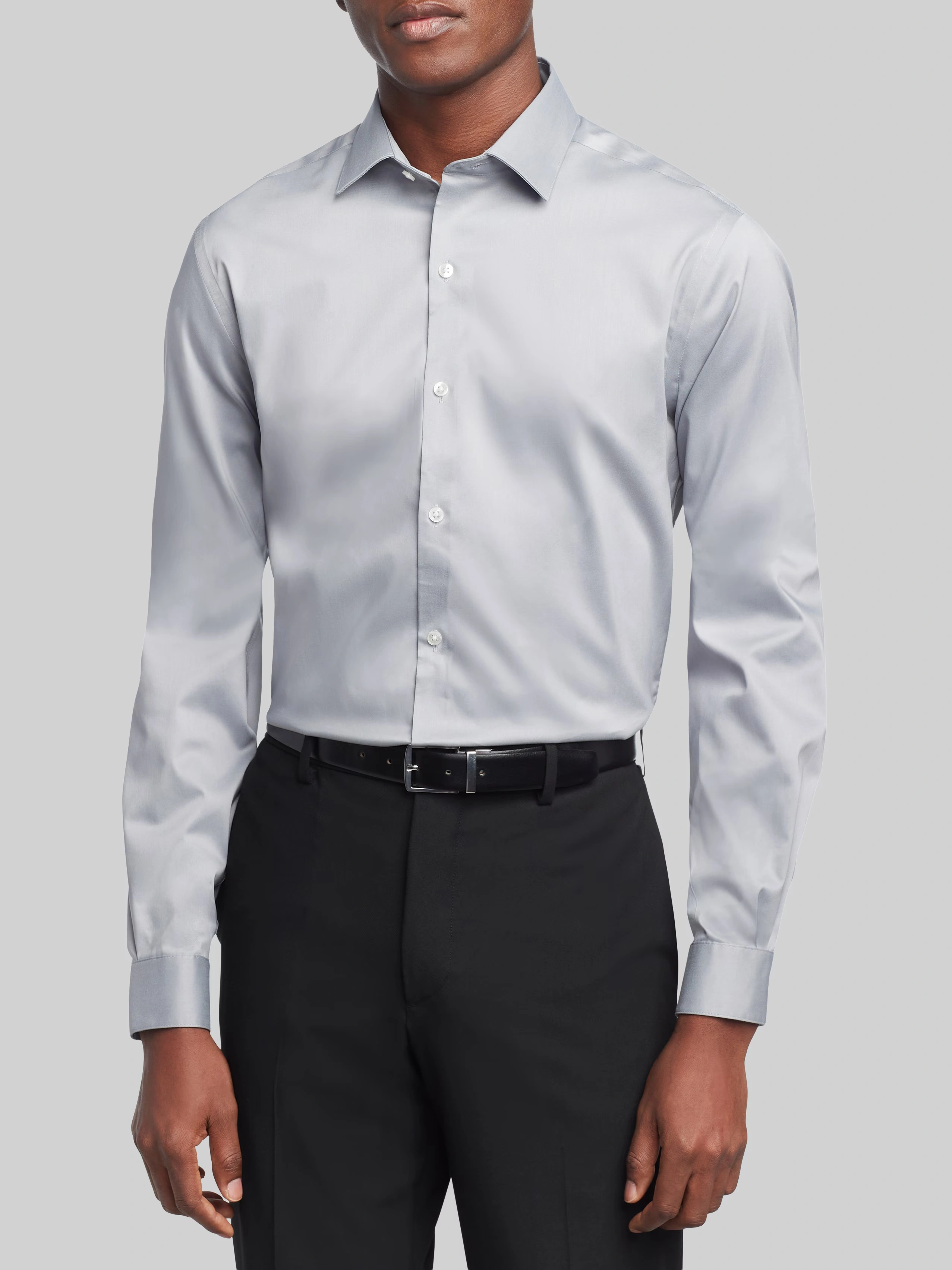 Slim Fit Wrinkle-Free Stretch Dress Shirt