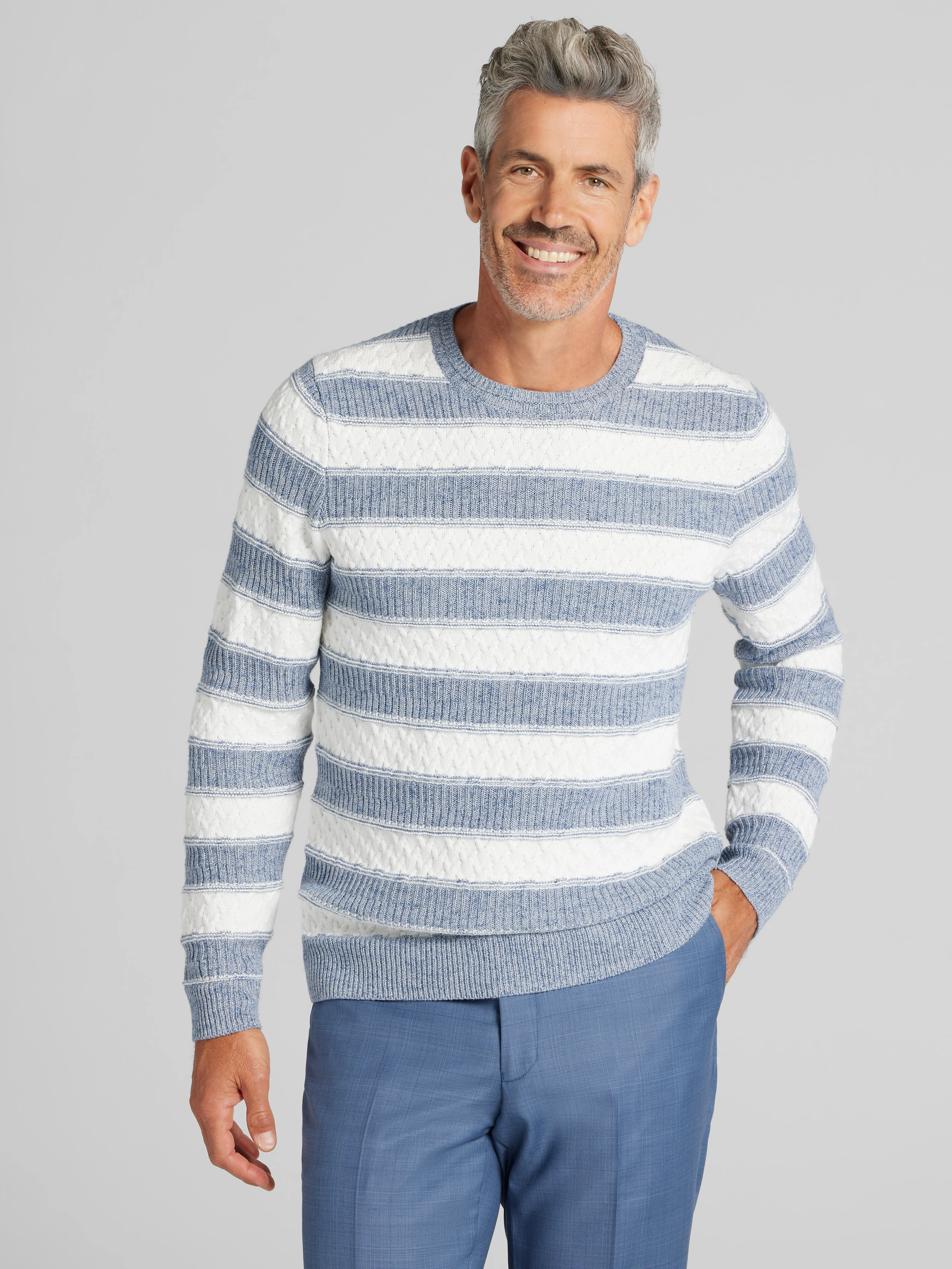 Striped Crewneck Sweater