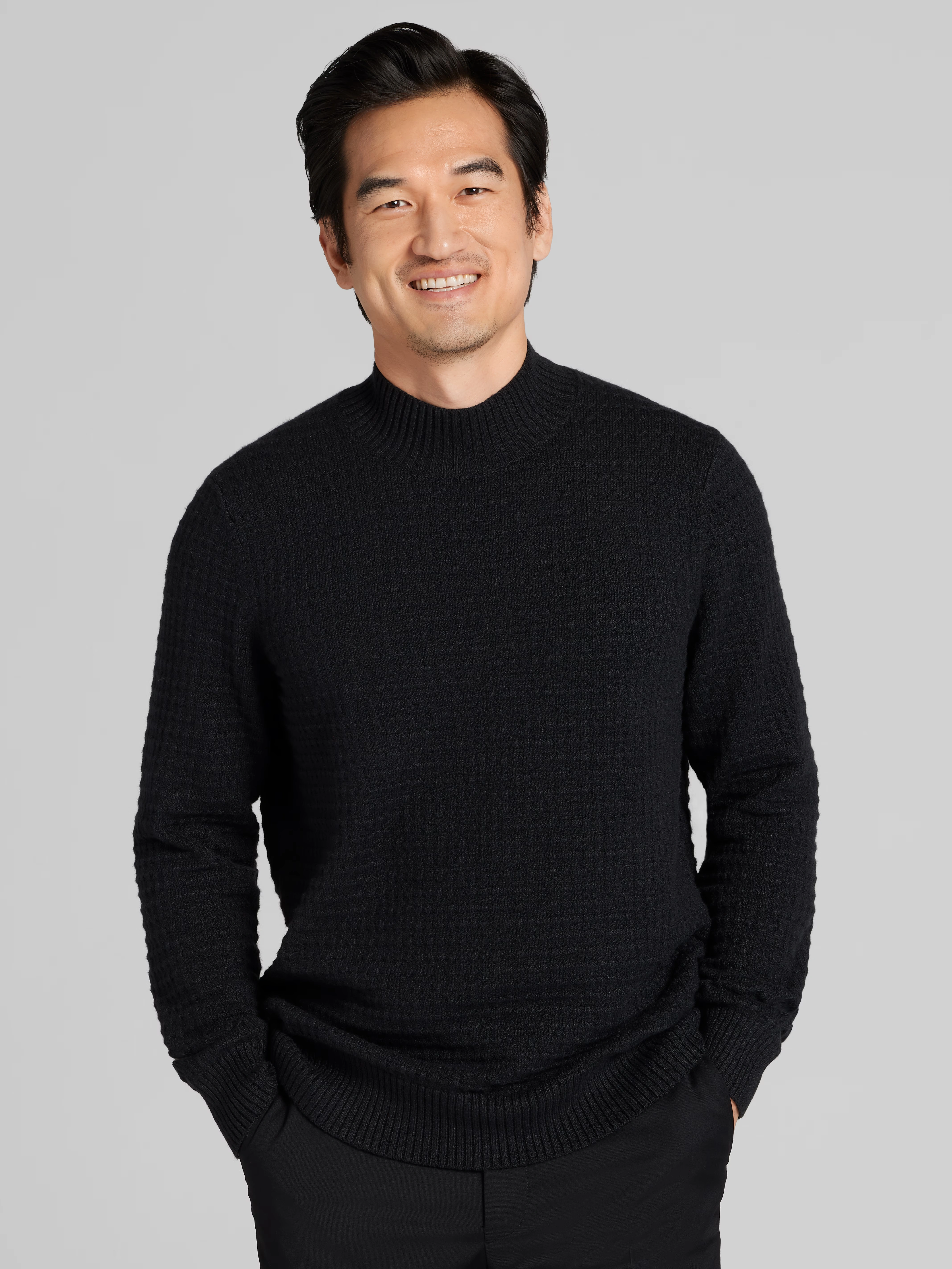 Chunky Knit Mock Neck Sweater