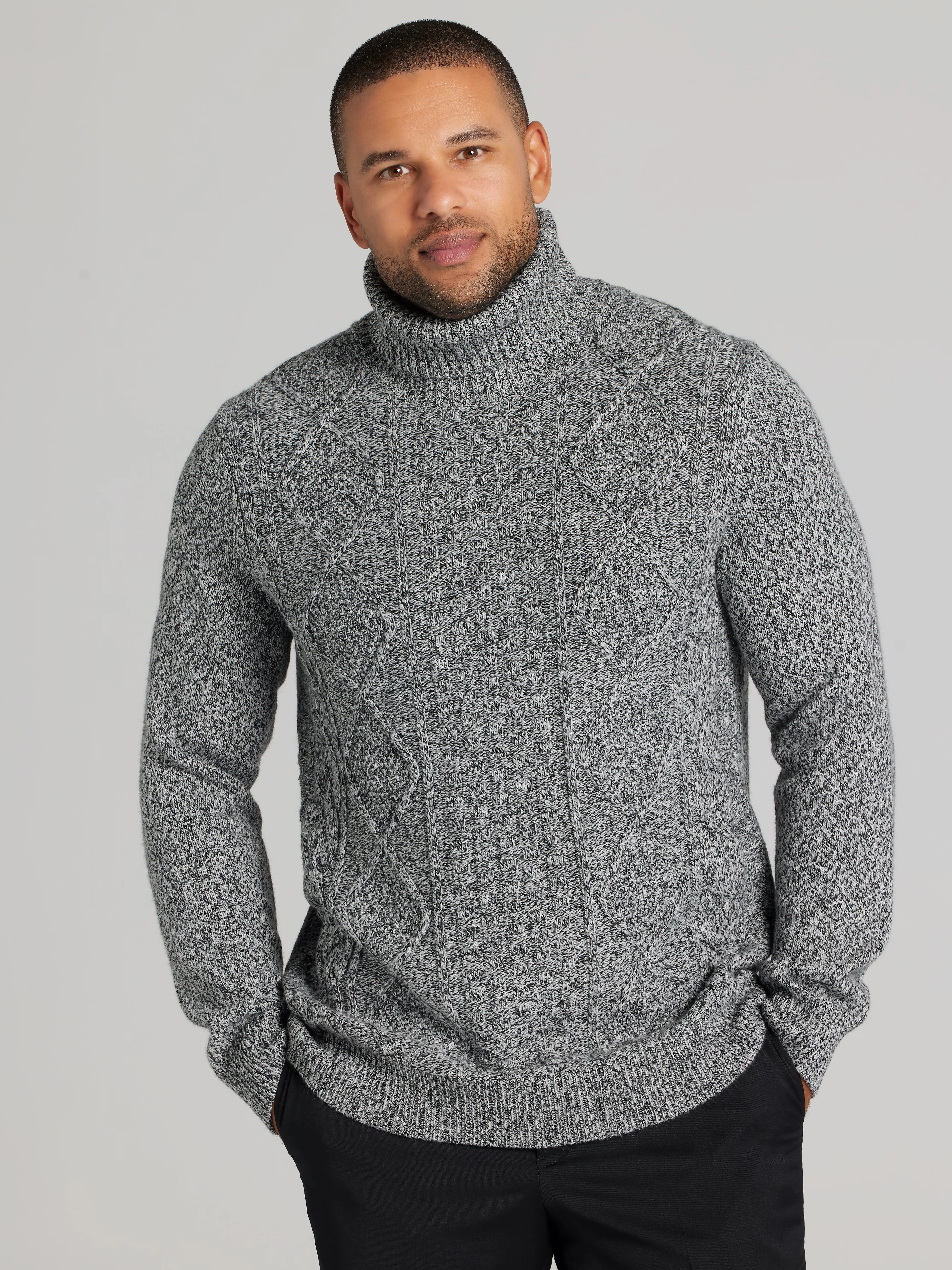 Cable Knit Turtleneck Sweater