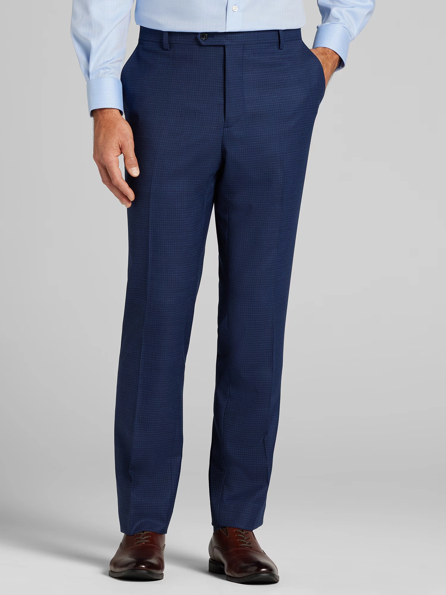 Classic Fit Check Pattern Suit Pants